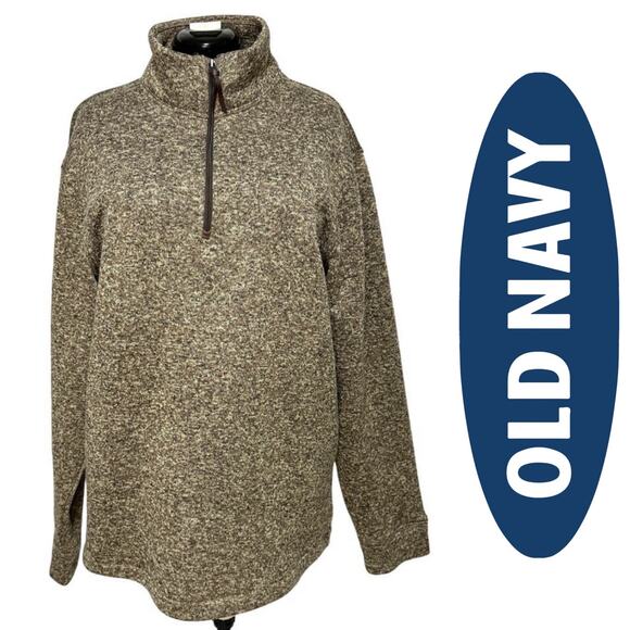 Old Navy Men's Fleece 1/4 Zip Funnel Neck Pullover Cozy East Coast Prep Sz: XLT - Picture 1 of 10